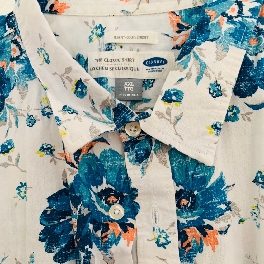 Summer and breezy floral print short sleeve  XXL